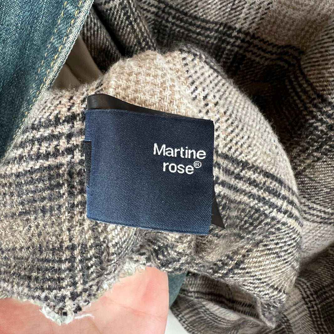 Martine Rose Cropped D-Ring Denim Jacket
