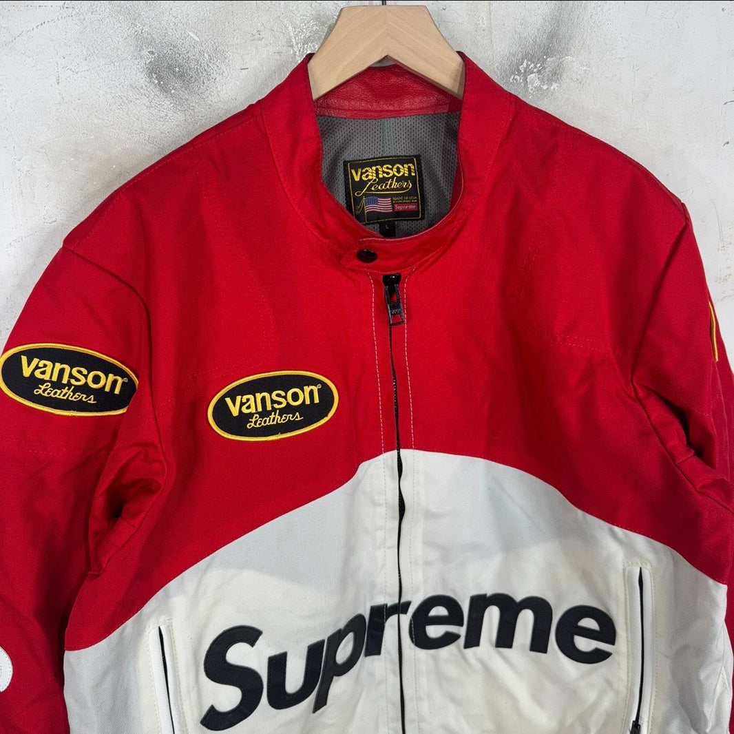 Supreme x Vanson Canvas Racing Jacket