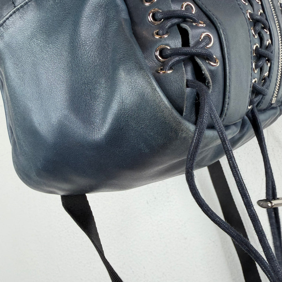 HBA 2014 Runway Lace Leather Backpack