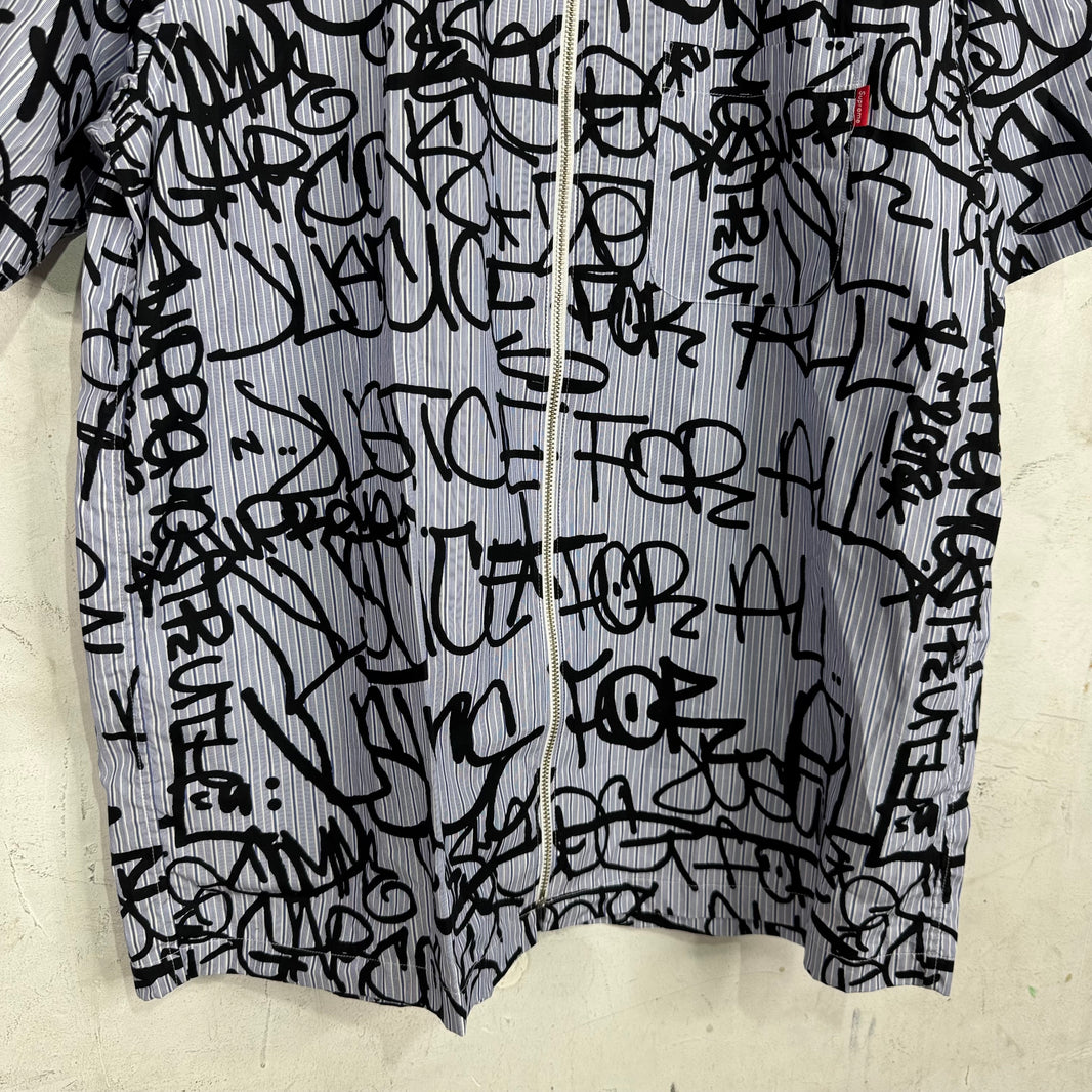 Supreme x CDG Scribble Zip Shirt