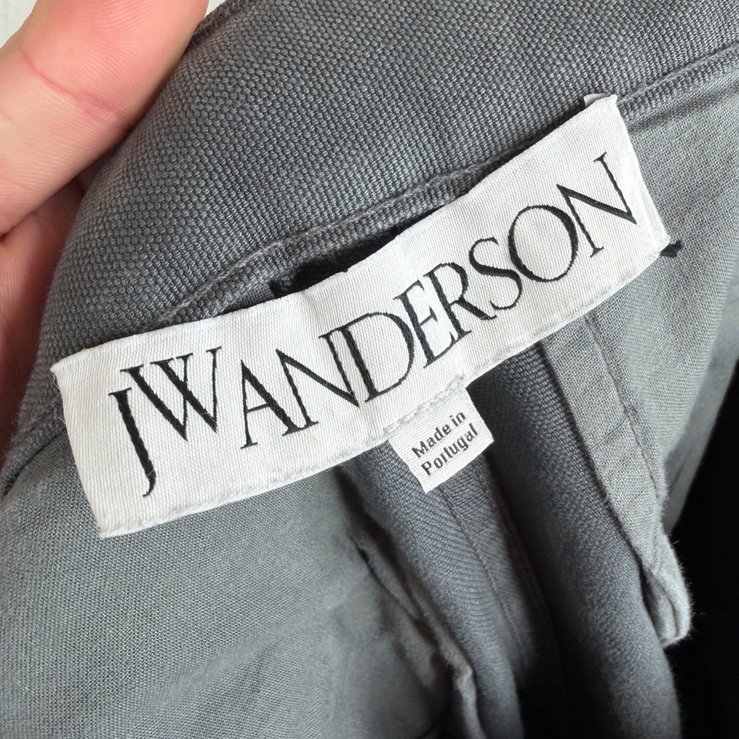 JW Anderson Gray Heavy Baggy Cargo Trousers