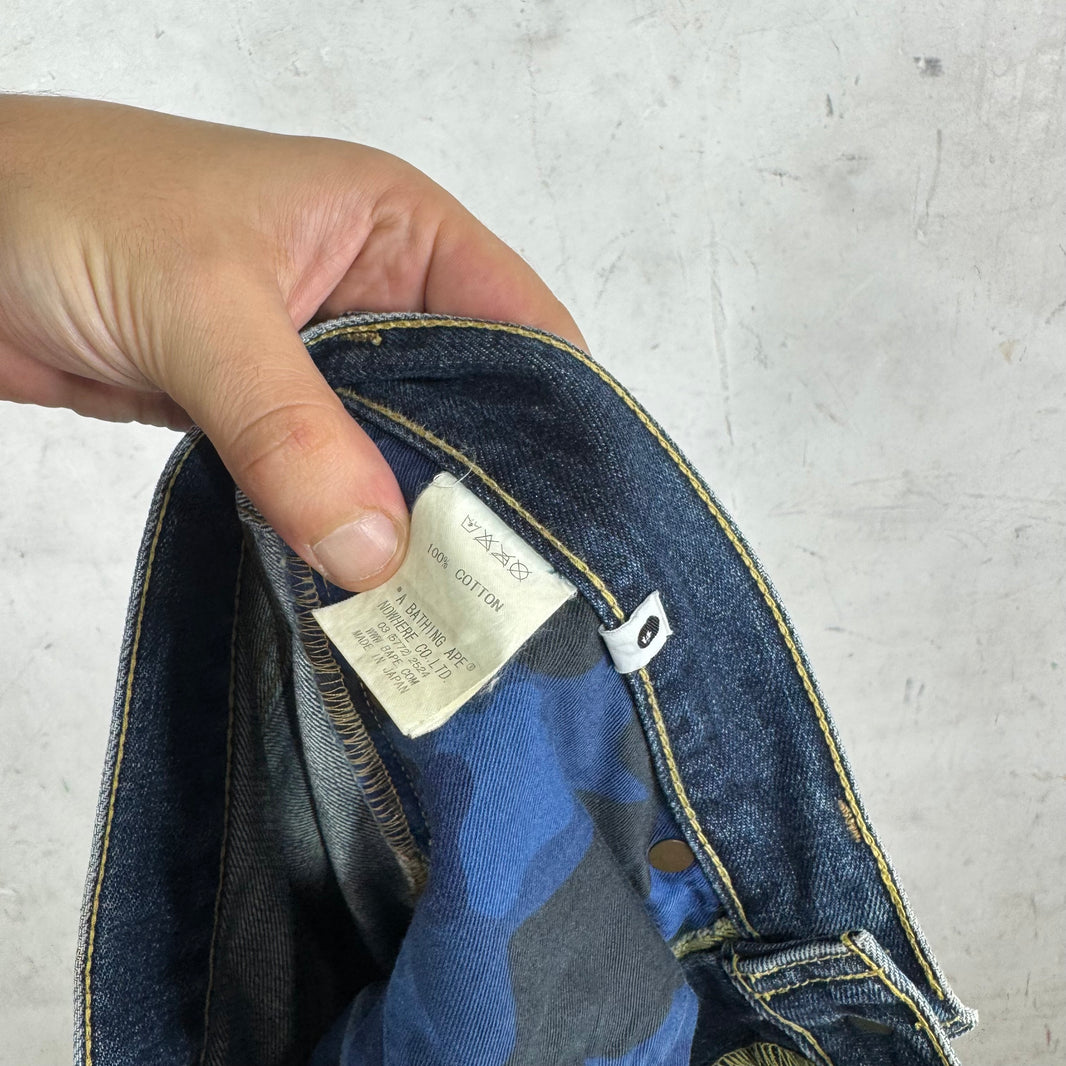 Bape Medium Wash Star Jeans