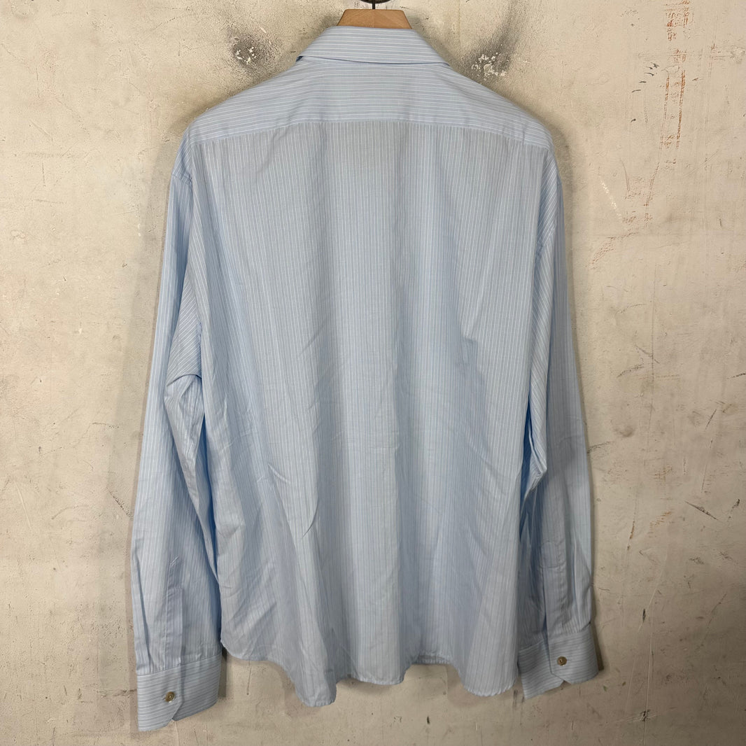 Gucci Blue Striped Buttoned Shirt