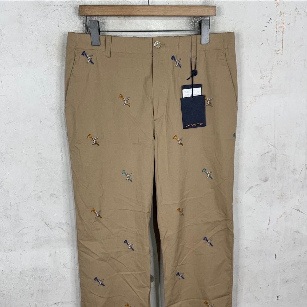 Louis Vuitton Embroidered Pin Trousers
