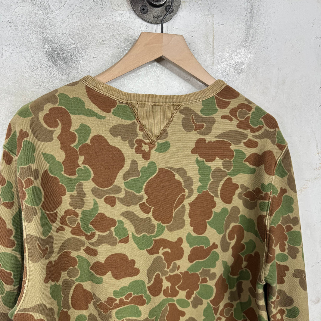 RRL Duck Camo Crewneck Sweatshirt