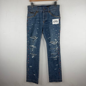 D&G Re-Edition Studded Jewel Jeans