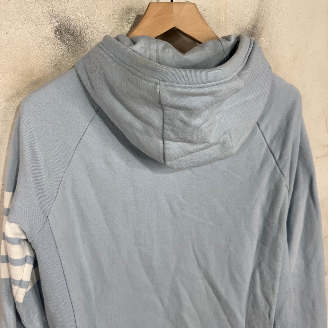 Thom Browne Blue Striped Zip Hoodie