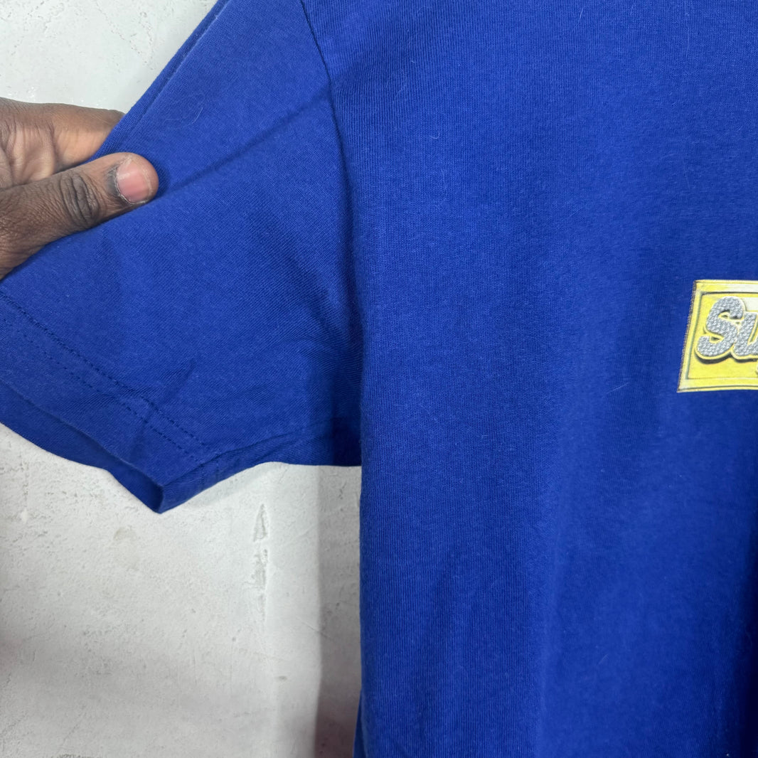 Supreme Blue Bling Box Logo T-Shirt