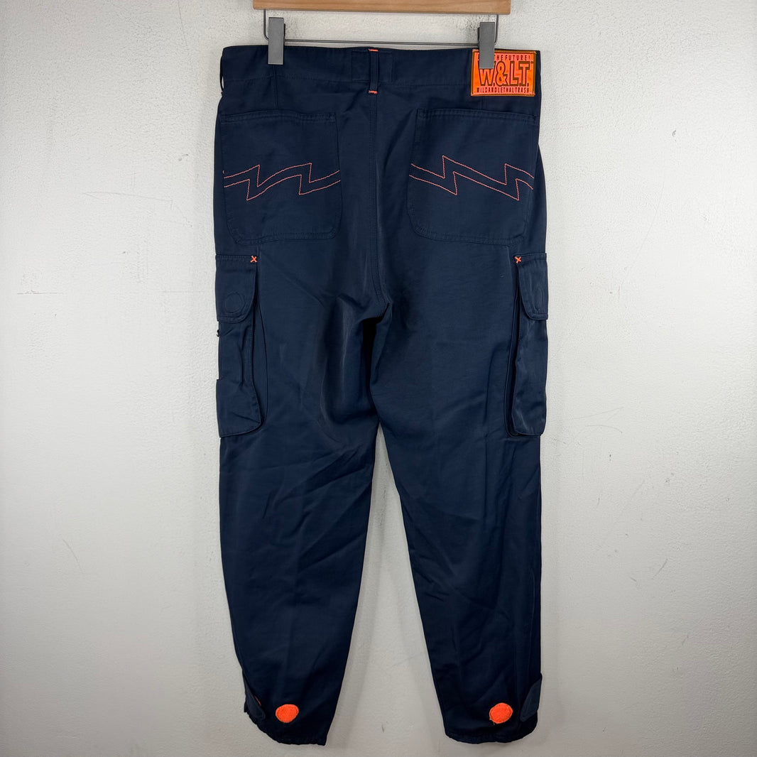Walter Van Beirendonck Navy Cargo Pants