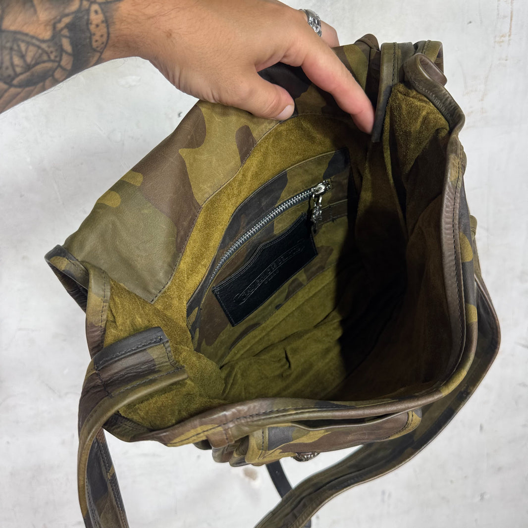 Chrome Hearts Camouflage Leather Gunslinger Messenger