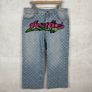 Louis Vuitton Monogram Grafitti Jeans