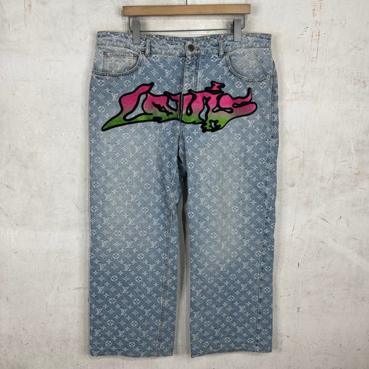 Louis Vuitton Monogram Grafitti Jeans