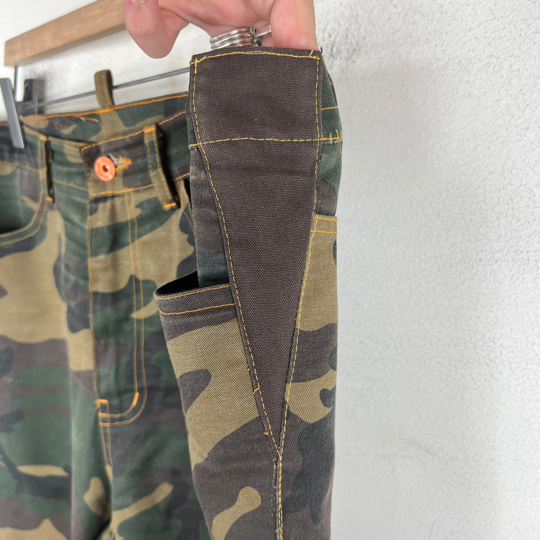 Endless Denim Camo Flared Jeans