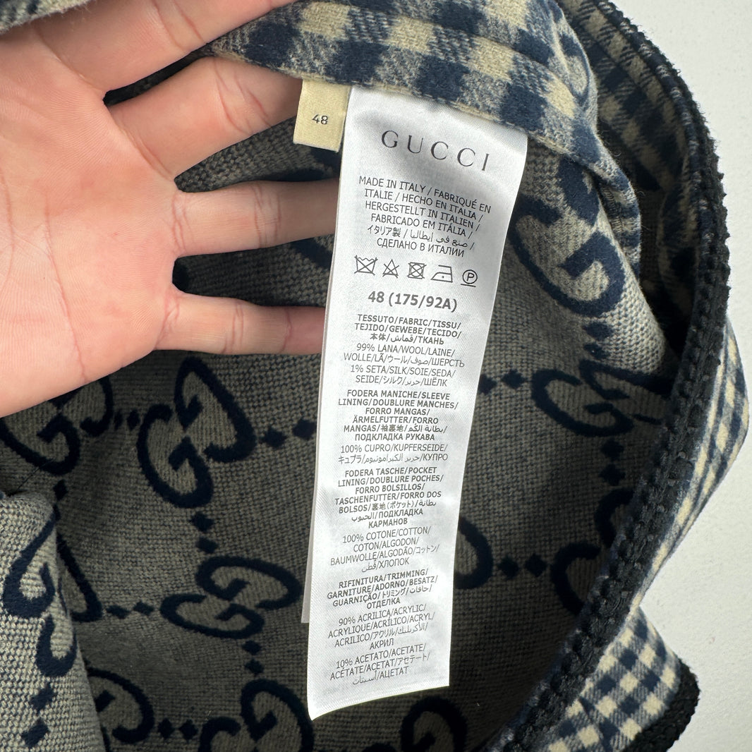 Gucci Gingham Wool Jacket