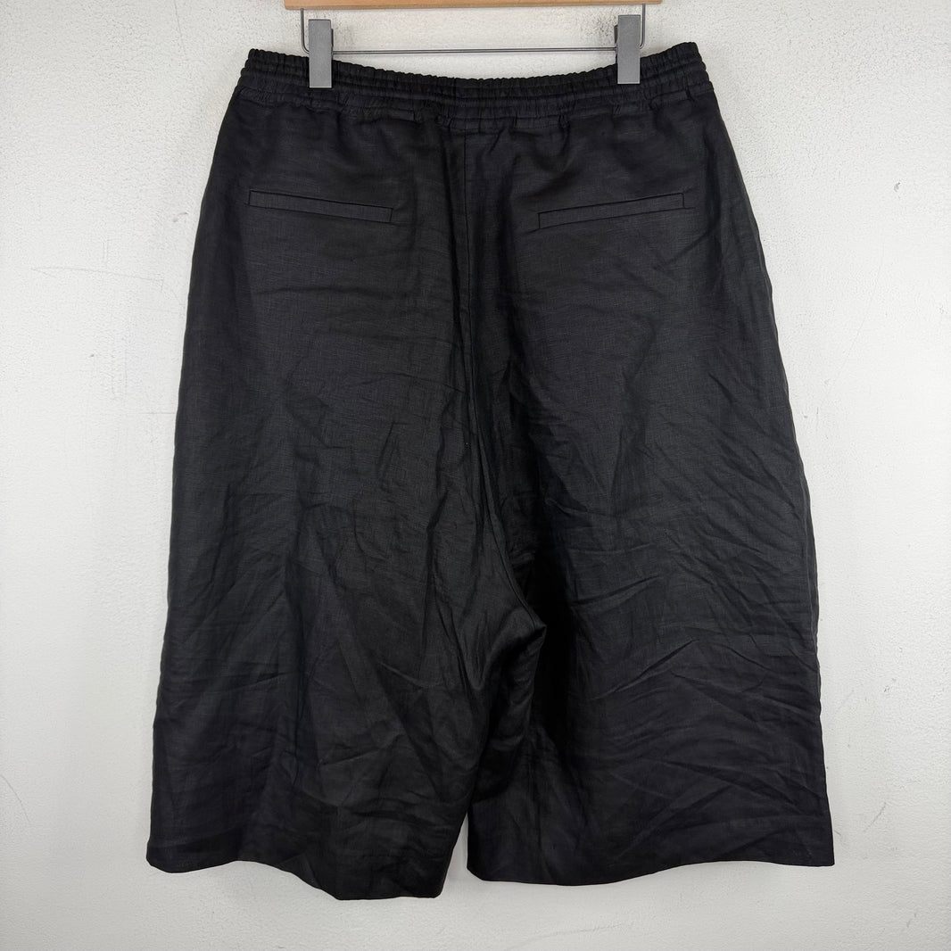 Willy Chavarria Long Baggy Linen Shorts