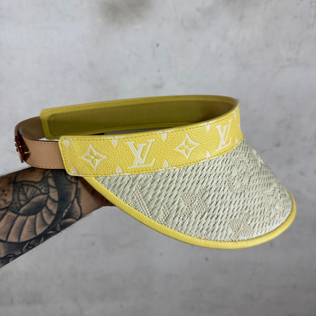 Louis Vuitton Woven Leather Monogram Visor