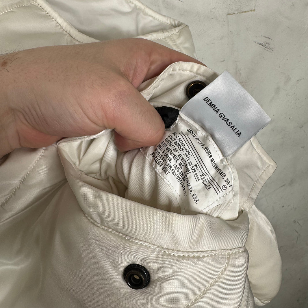 Vetements x Alpha Industries White Bomber Vest