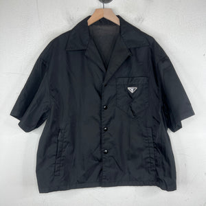 Prada Black Re-Nylon Button-Up Shirt