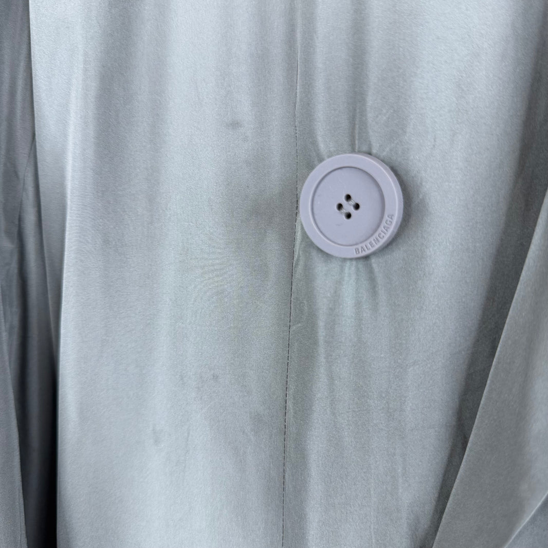 Balenciaga Gray Nylon Blazer Jacket