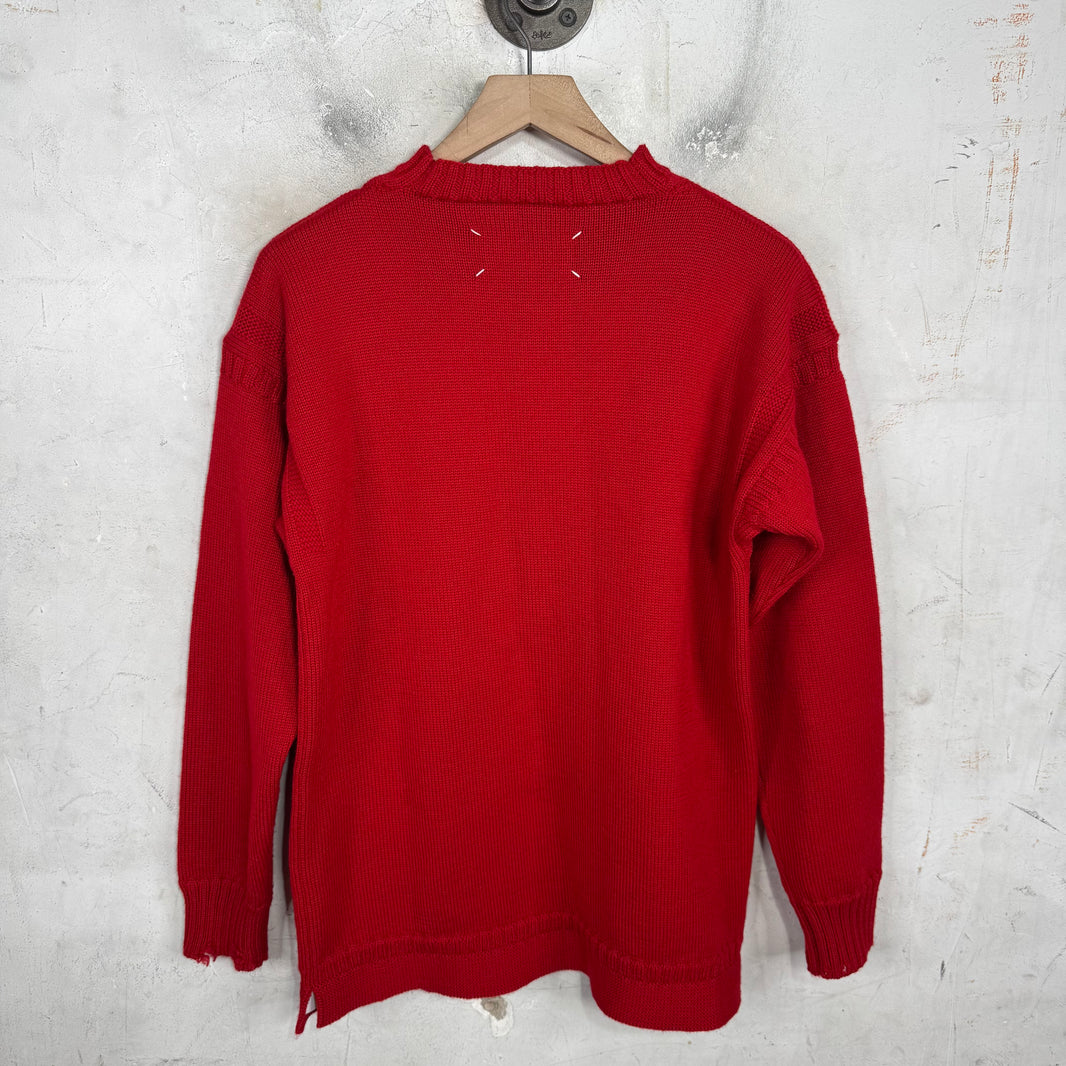 Margiela Red Bunny Wool Sweater