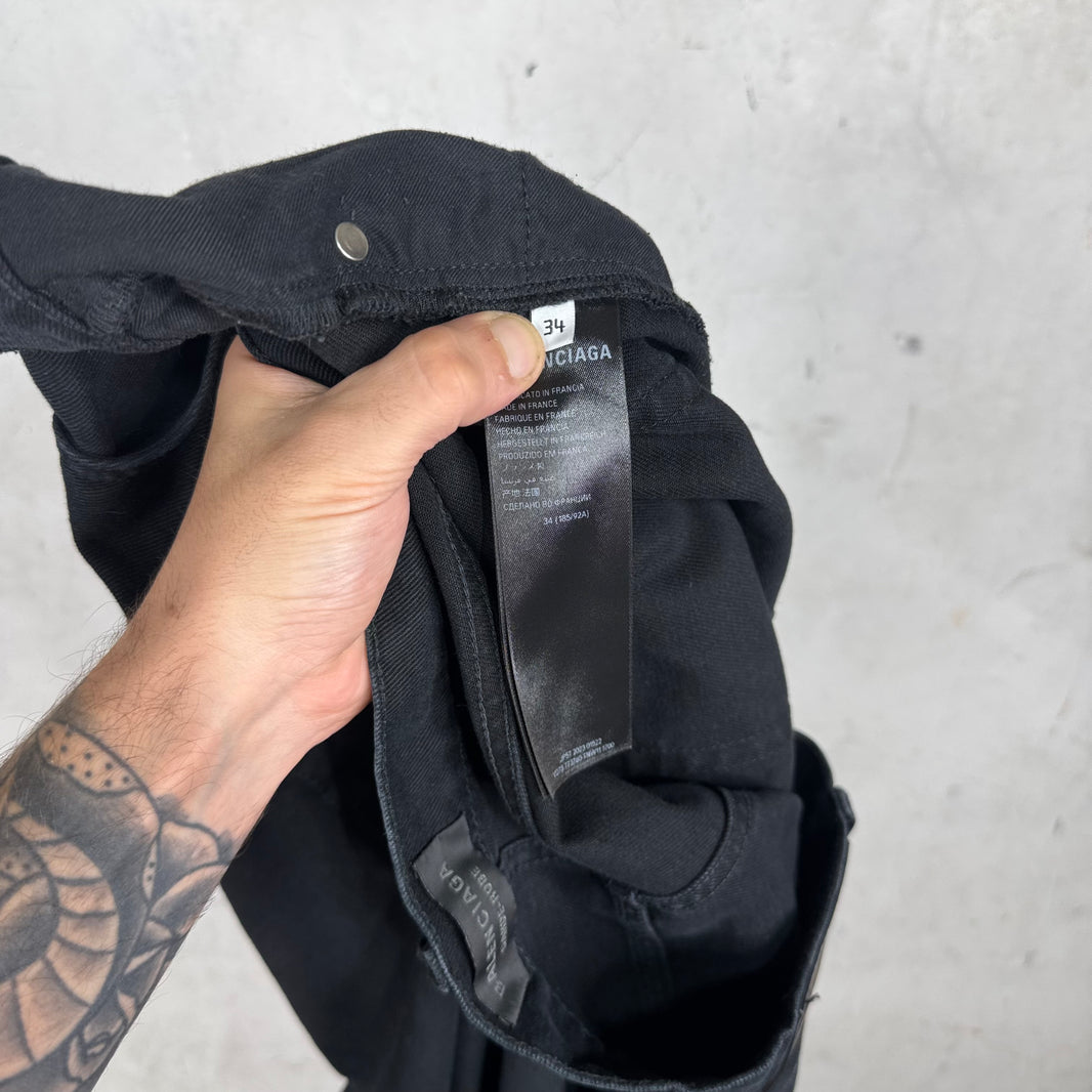 Balenciaga Garde-Robe Black Flare Jeans