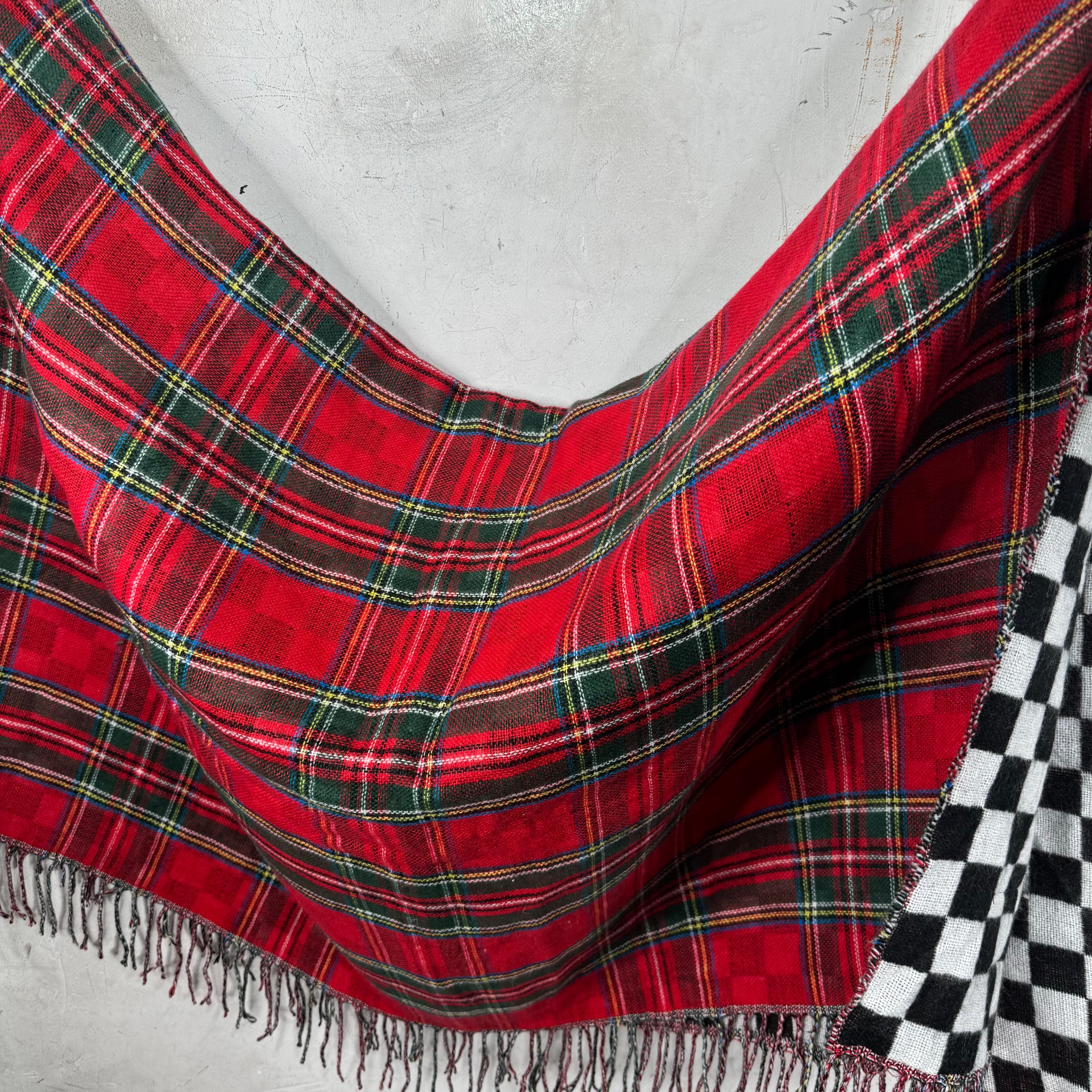 クリスマスペアルック stussy リバーシブルチェックマフラー 2way Stussy Double Sided Blanket – www.Lukes.store