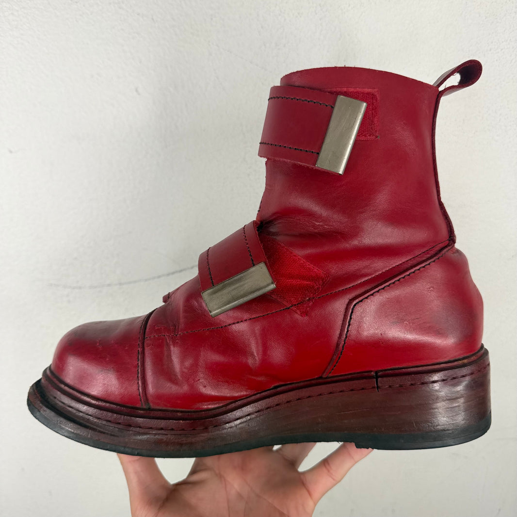 Dirk Bikkemberg 1995 Quad Metal Strap Boots