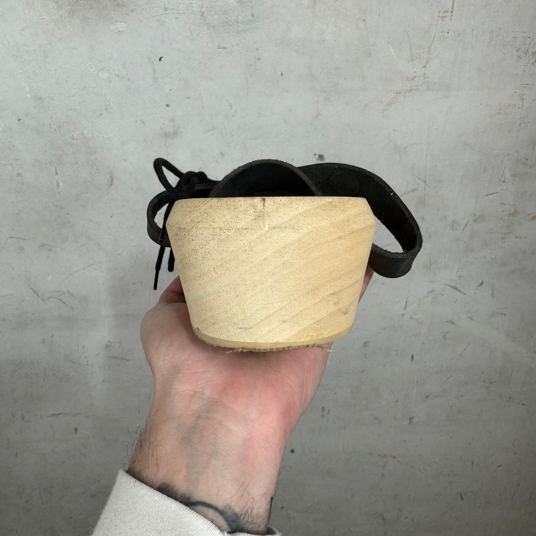 Margiela Wooden Strapped Clogs