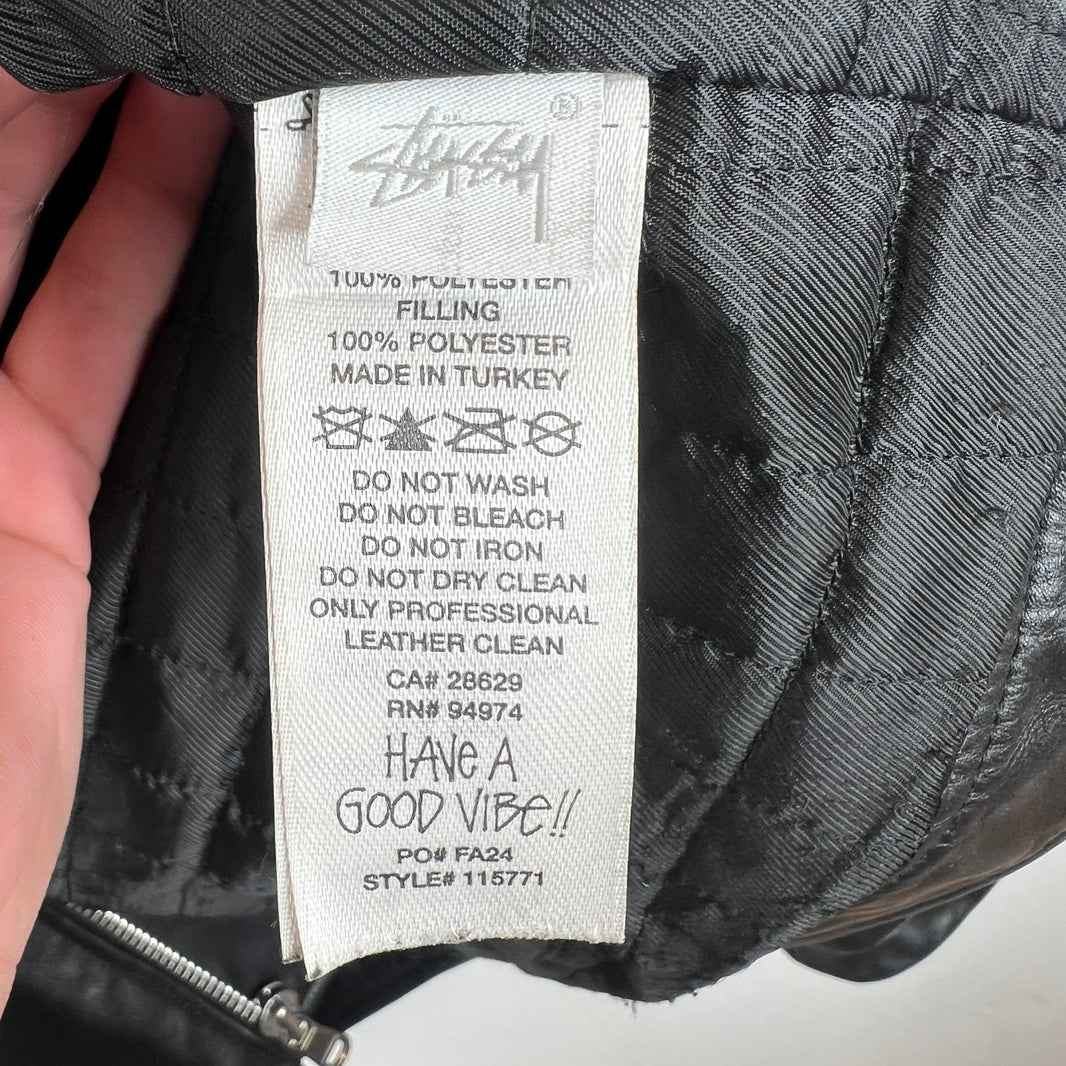 Stussy Cafe Racer Leather Jacket