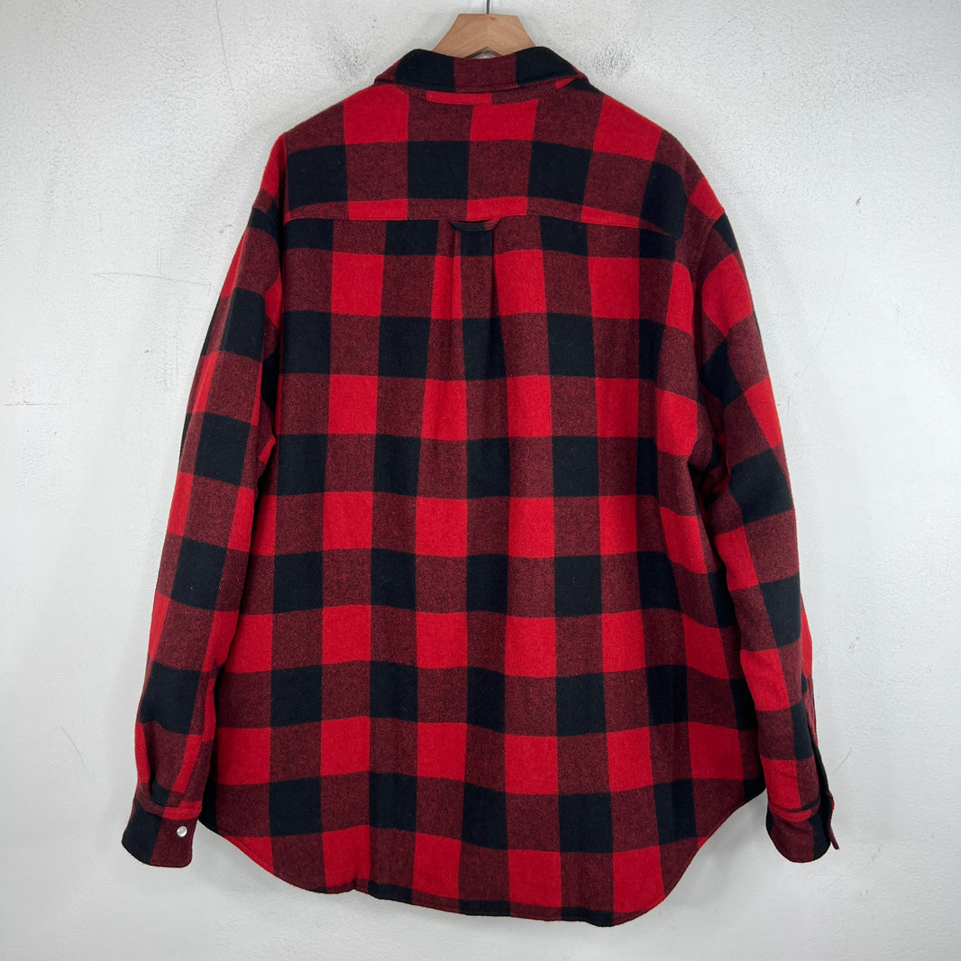 Vetements Buffalo Plaid Quilted Snap Button Flannel