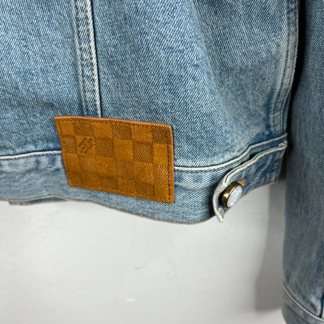 Louis Vuitton Embroidered Trucker Denim Jacket