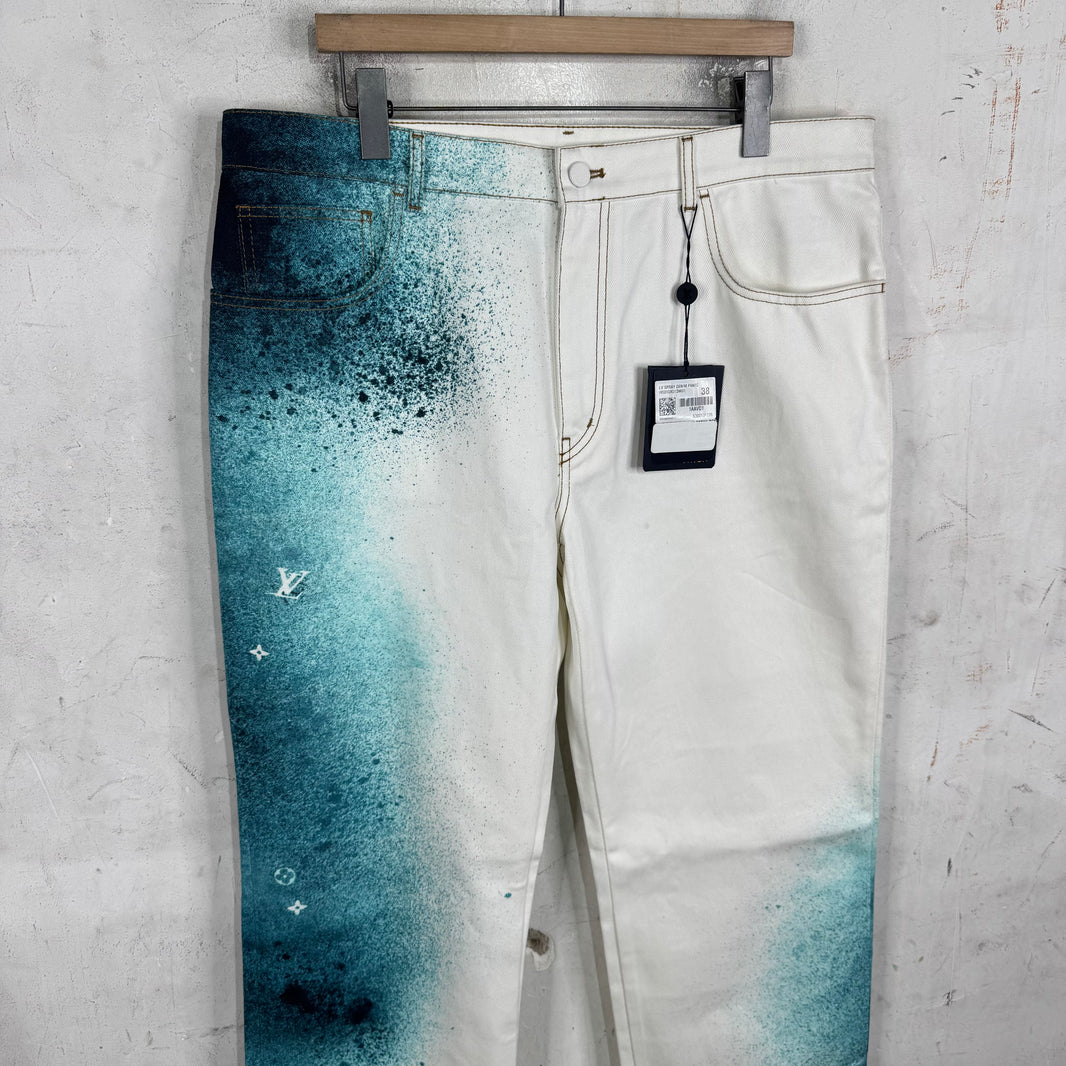 Louis Vuitton Monogram Spray Jeans