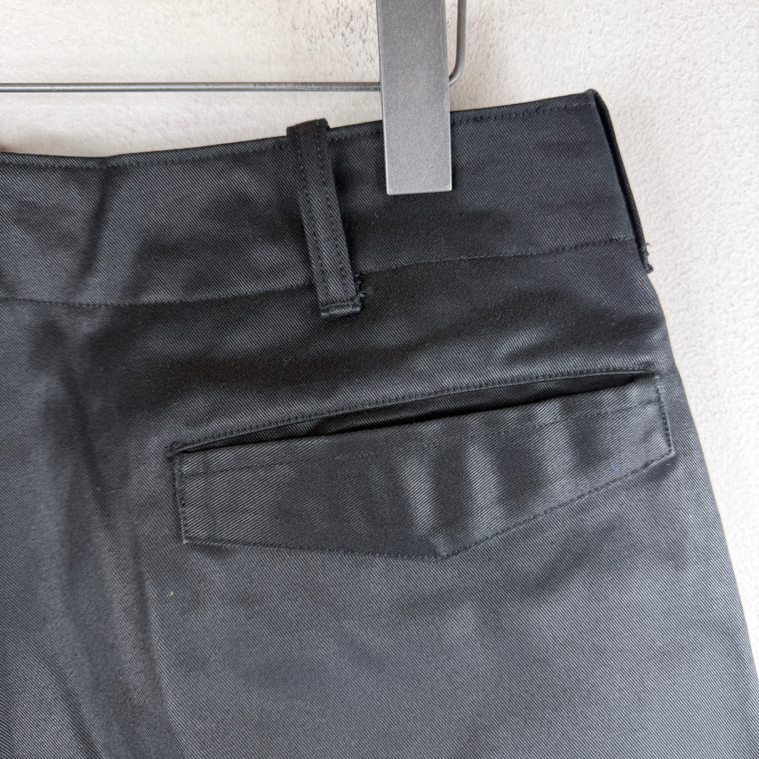 Taiga Takahashi Waxed Black Trousers