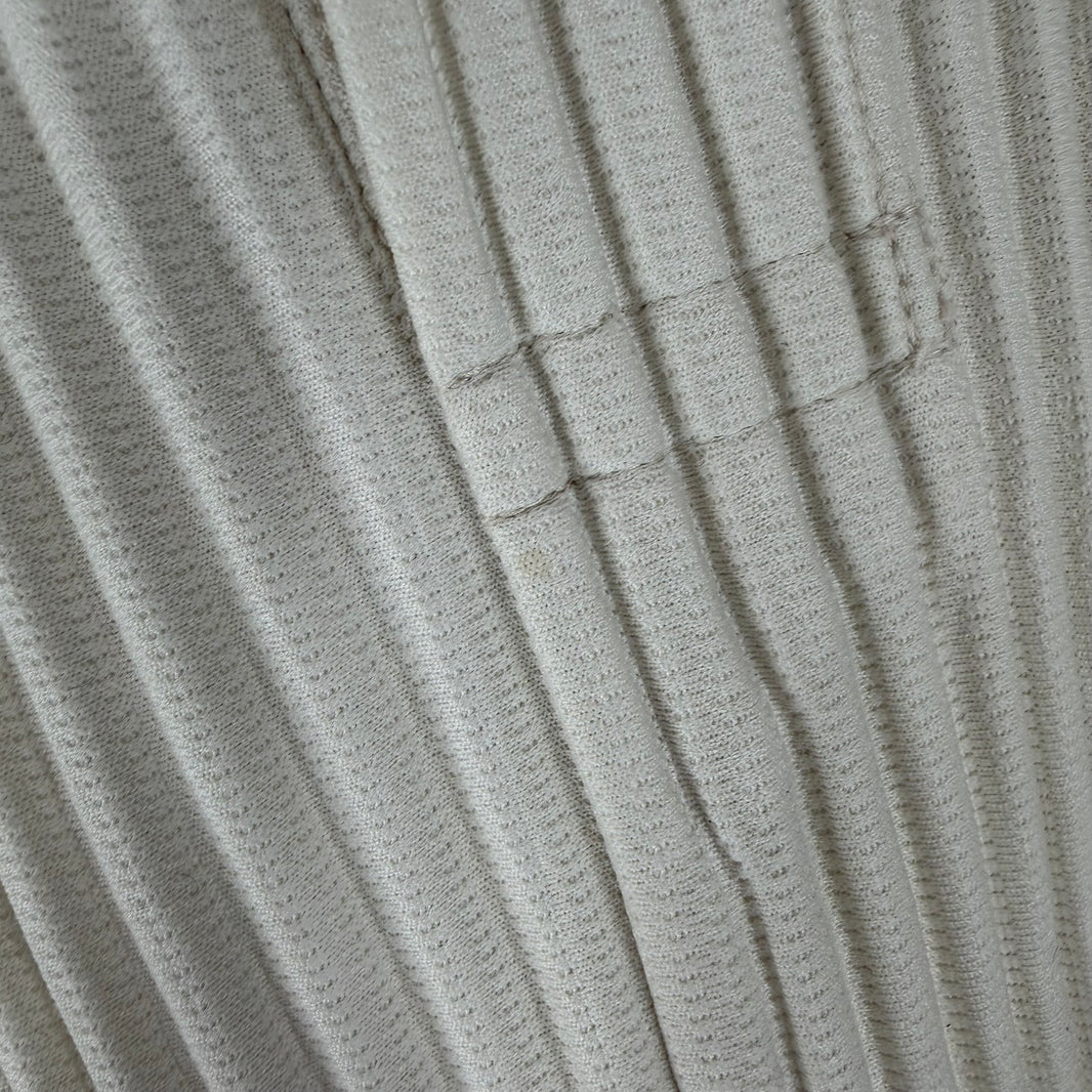 Issey Miyake Plisse Eggshell Polo