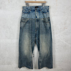 Balenciaga Cut Up Baggy Jeans