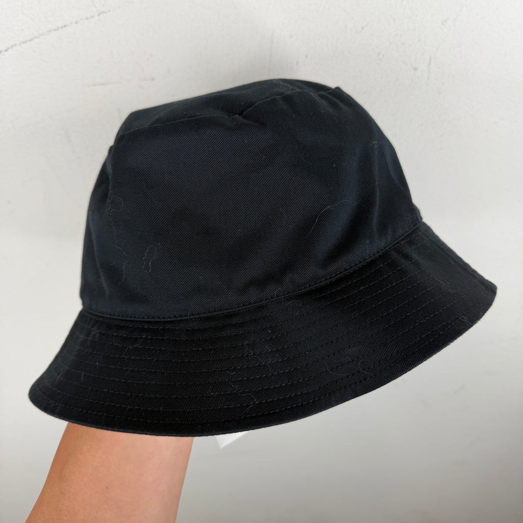 Celine Black Logo Bucket Hat