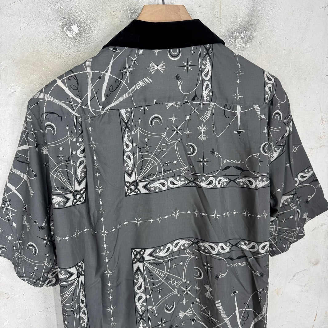 Sacai Paisley Buttoned S/S Shirt
