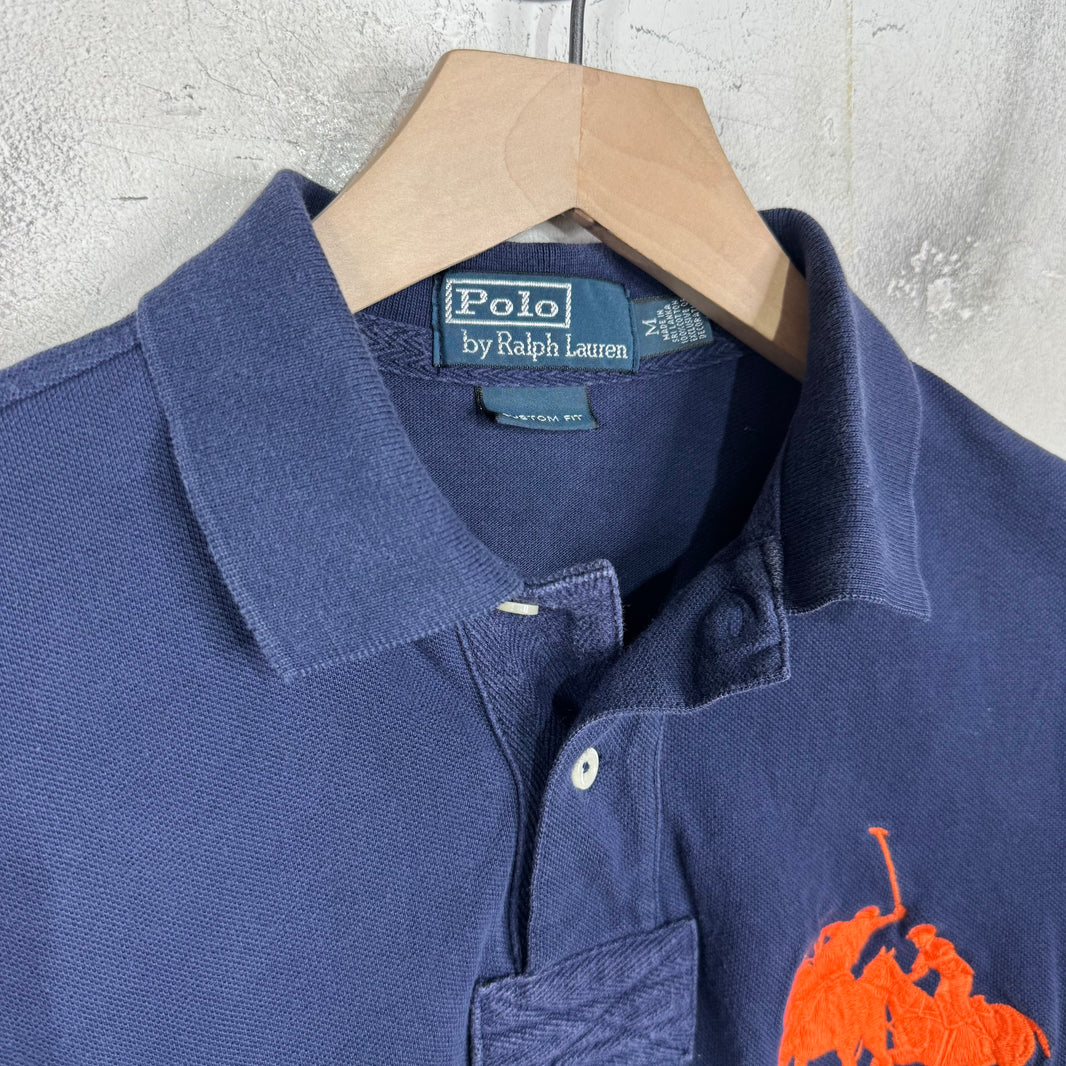 Ralph Lauren Navy Orange Horsemen Polo