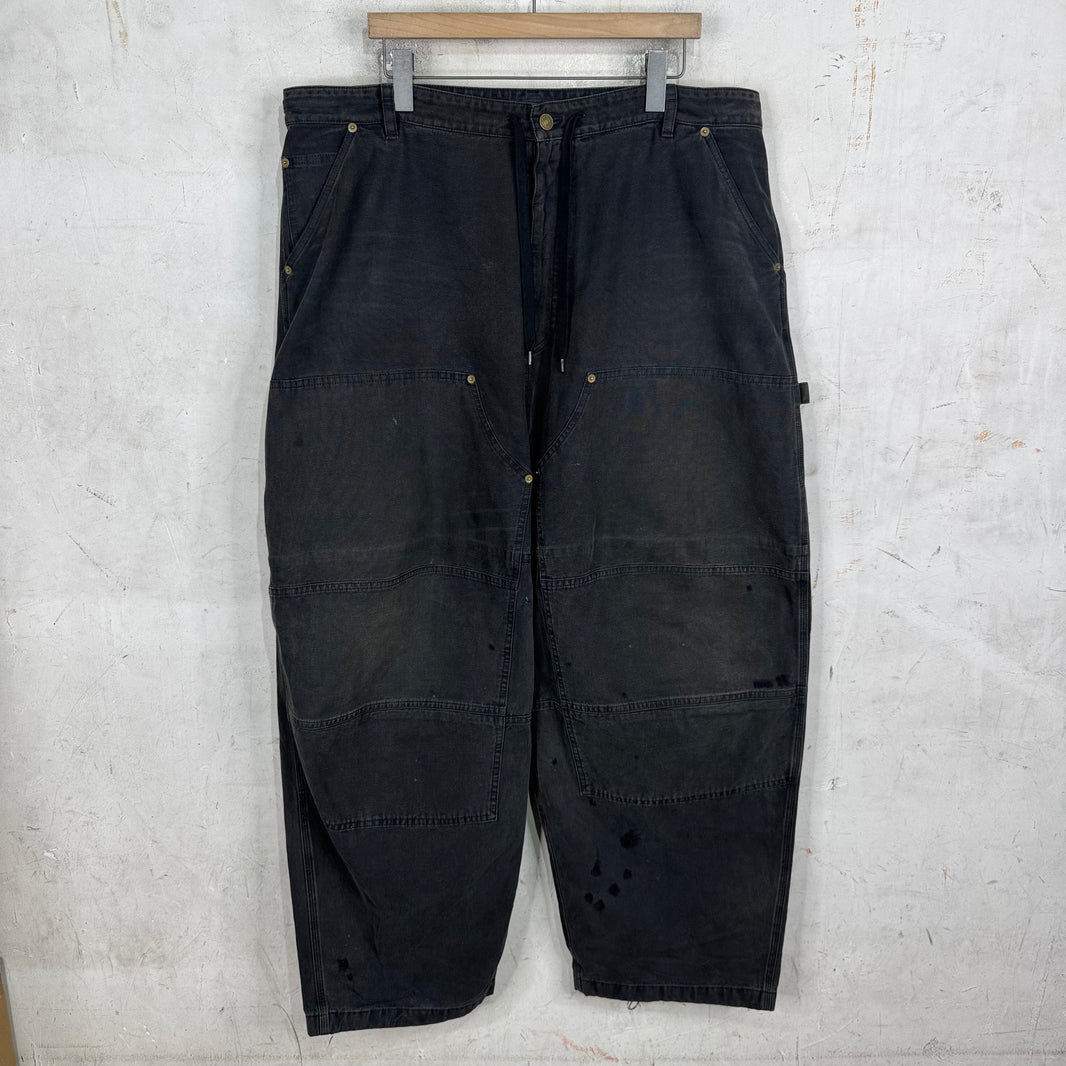 Balenciaga Washed Baggy Drawstring Carpenters