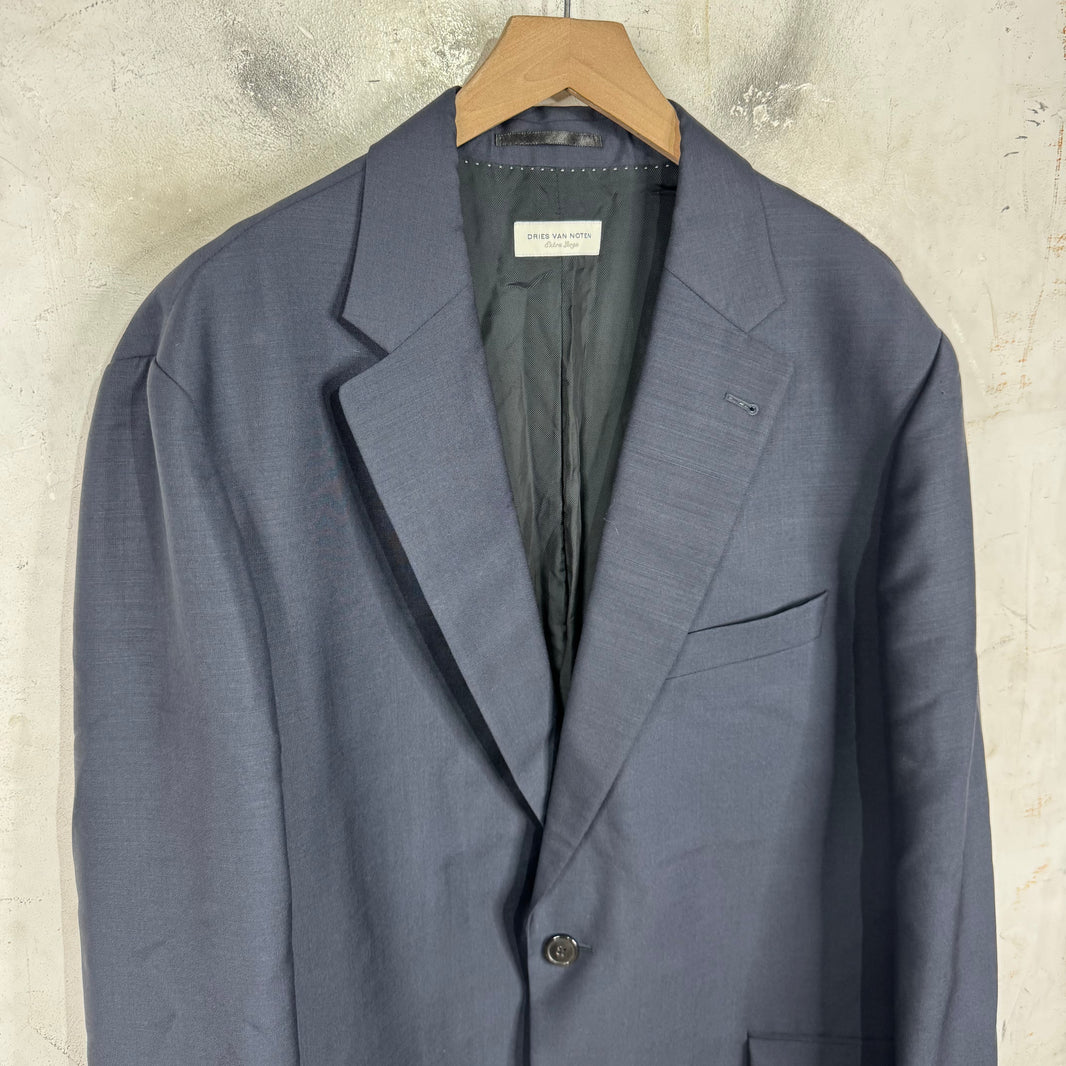 Dries Van Noten Navy Blazer Jacket