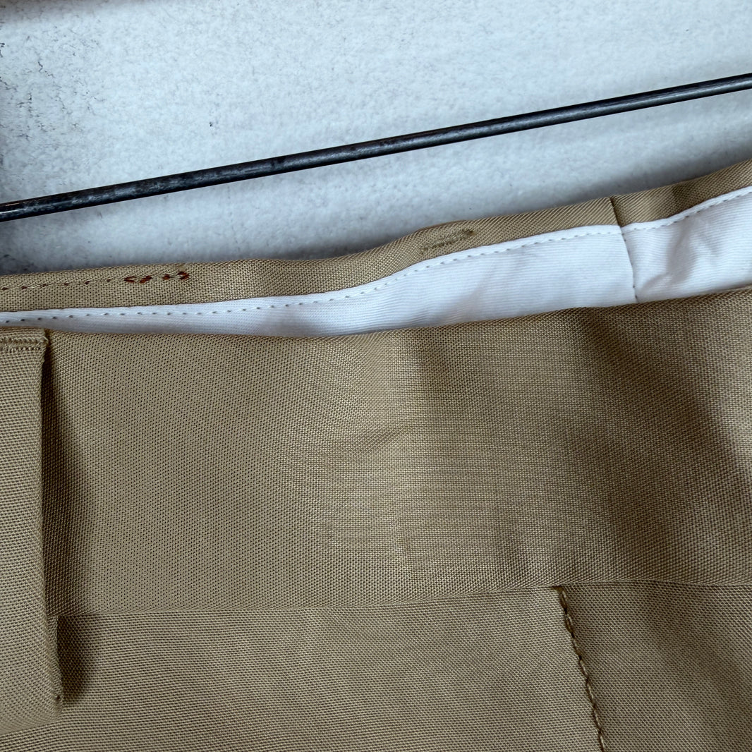 Acne Studios Baggy Wide Leg Khaki Trousers