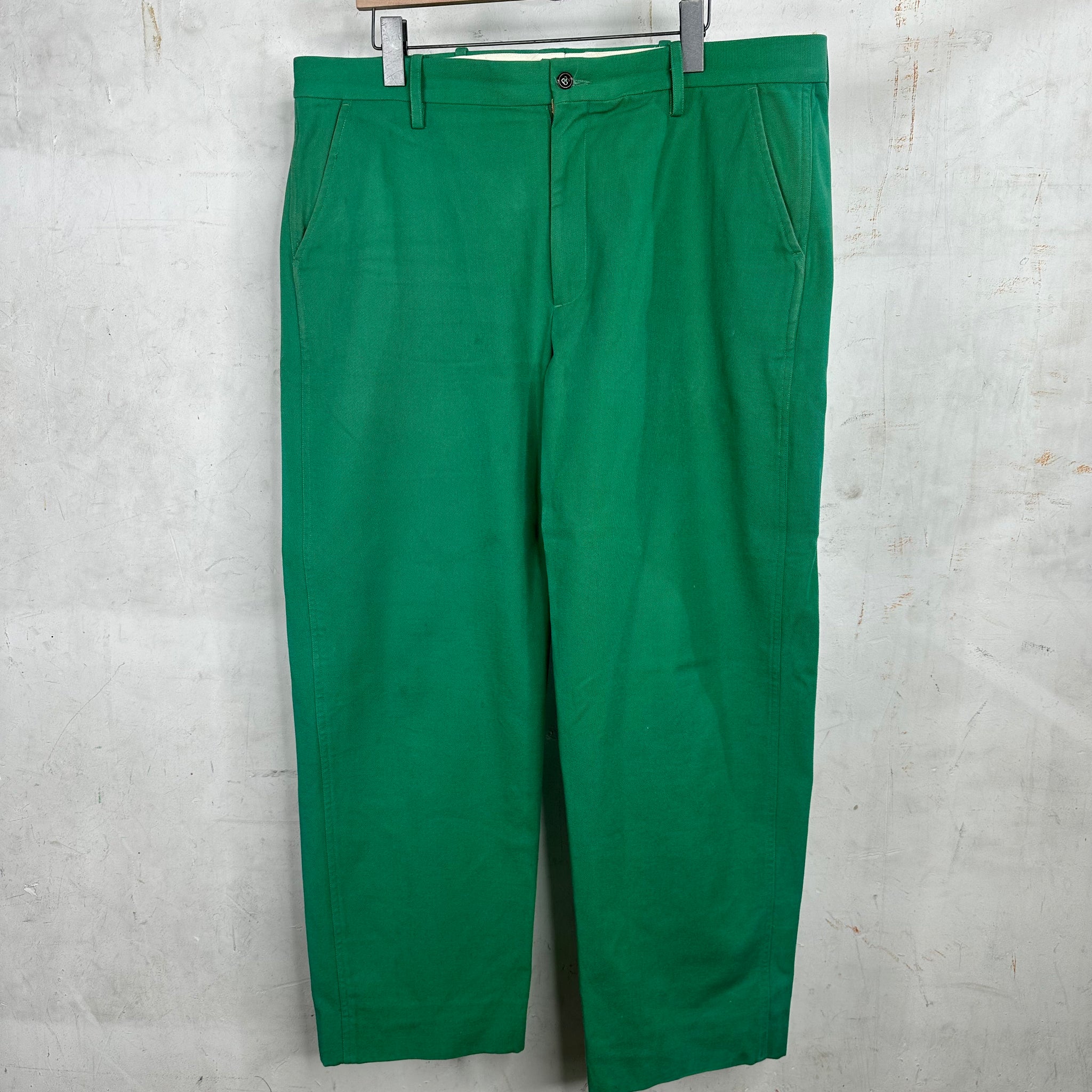 Bode Green Canvas Trousers