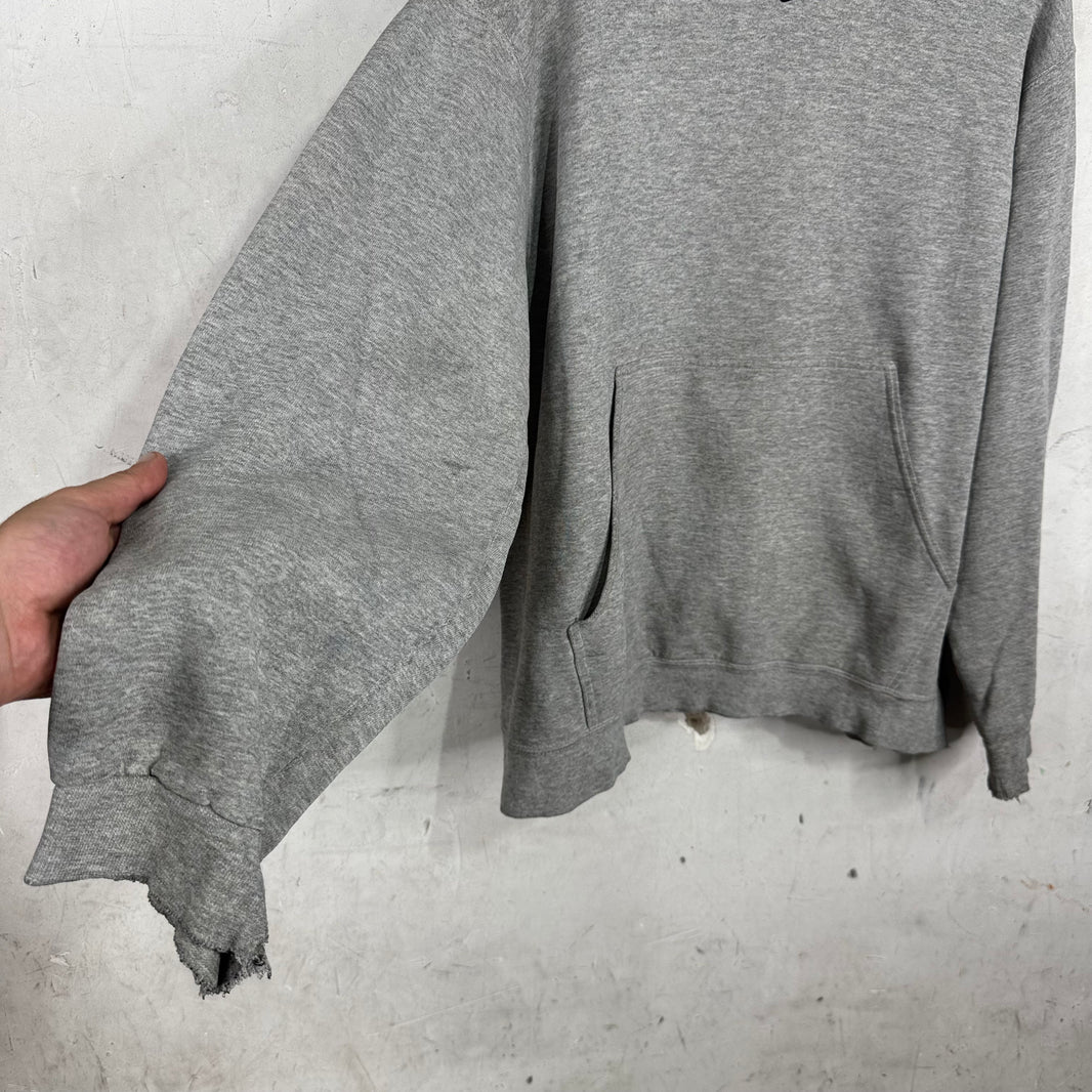 Vintage Grey Smoked Center Swoosh Hoodie