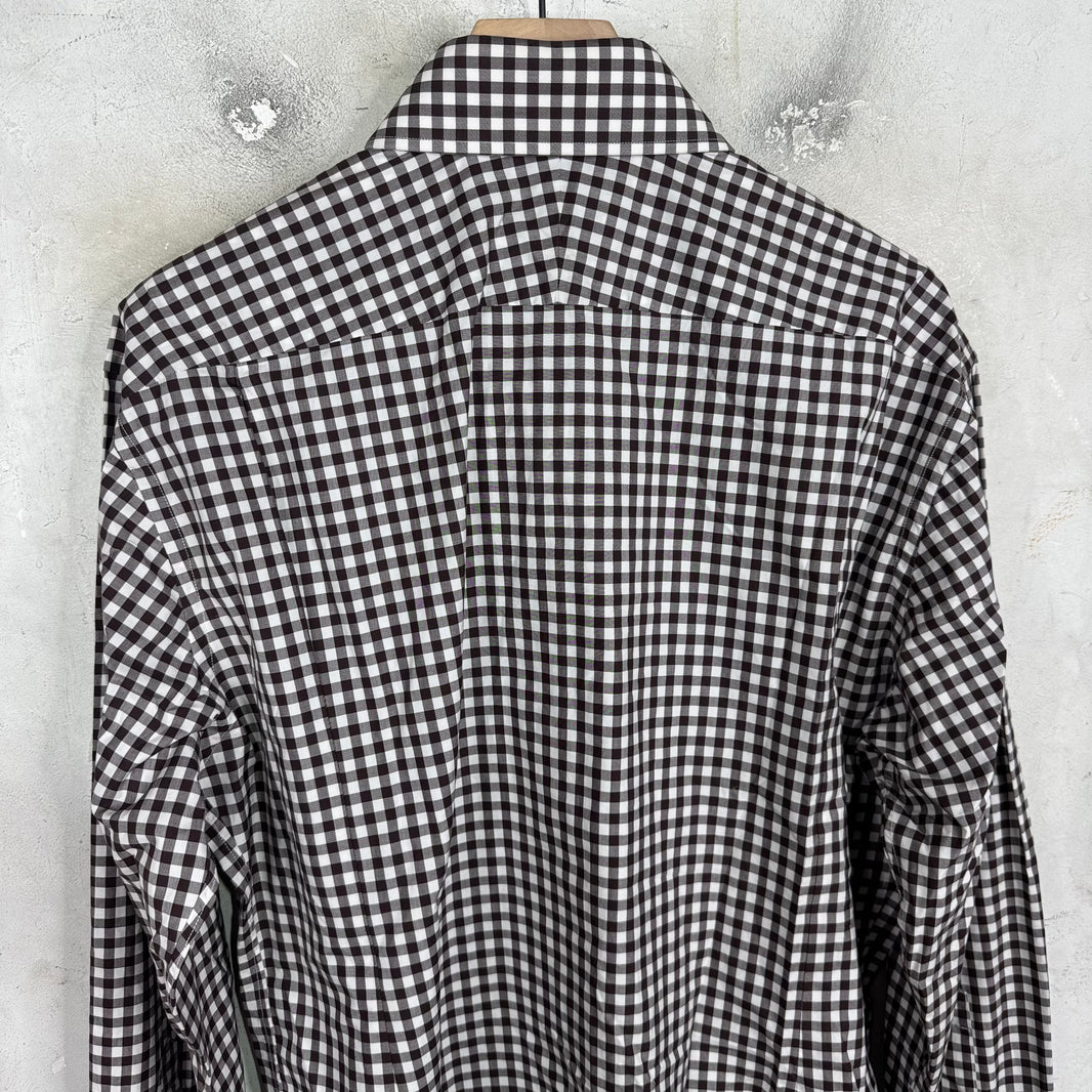 Tom Ford Brown Gingham Shirt