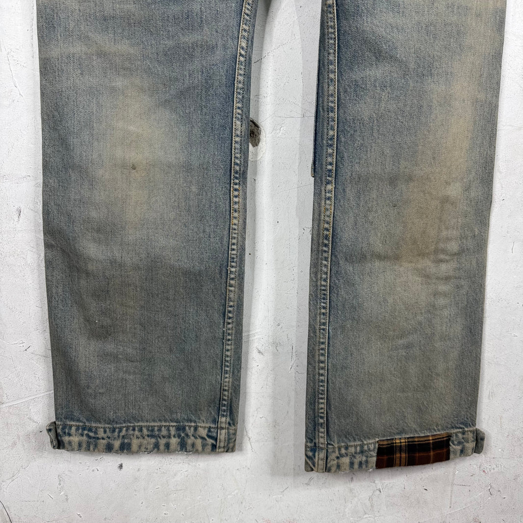 Amiri Lightwash Patched Carpenter Jeans