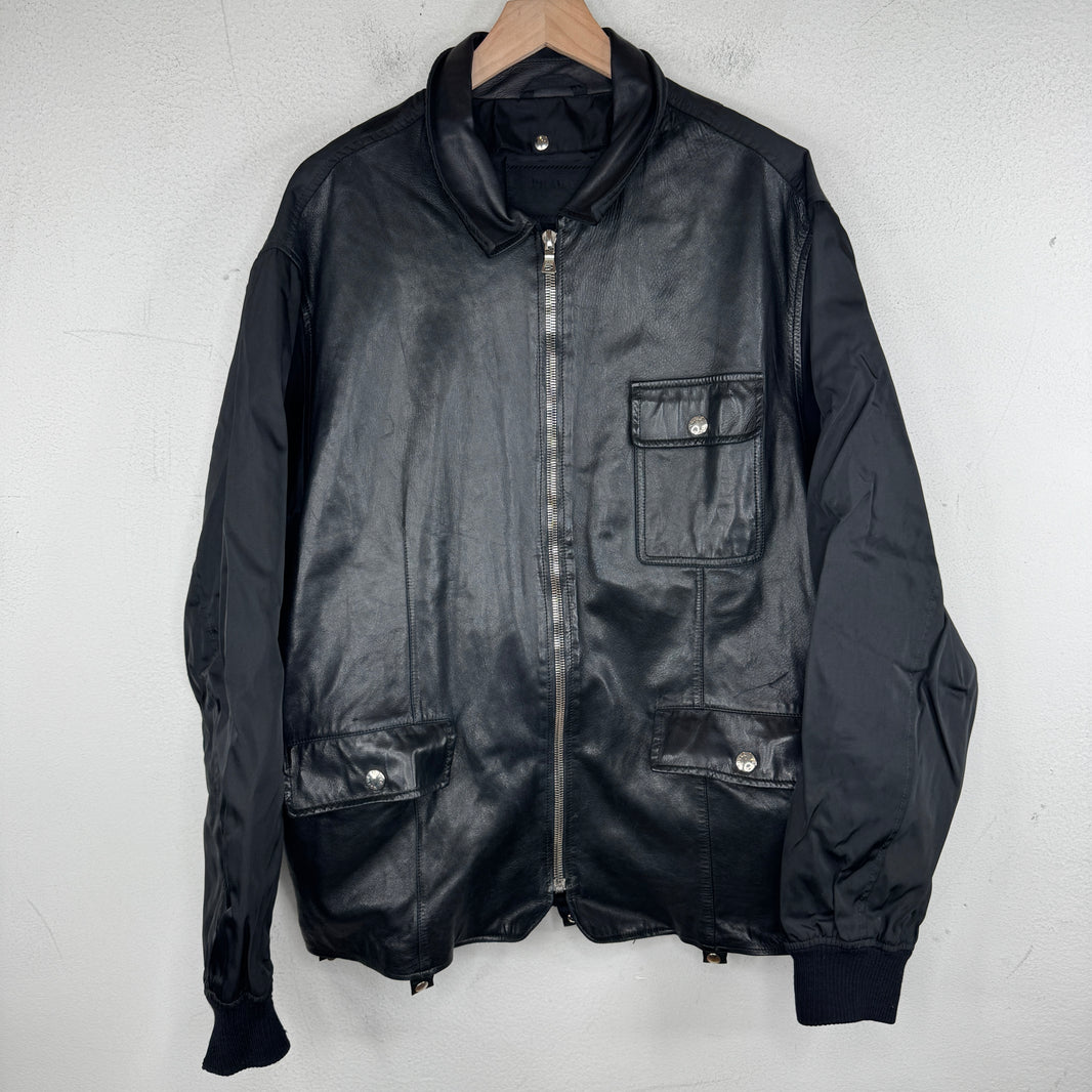 Prada Leather Hybrid Jacket