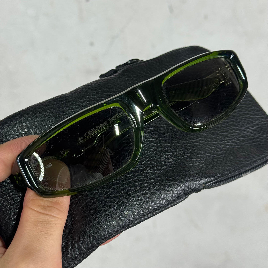 Chrome Hearts Translucent Green T.Hutch Sunglasses