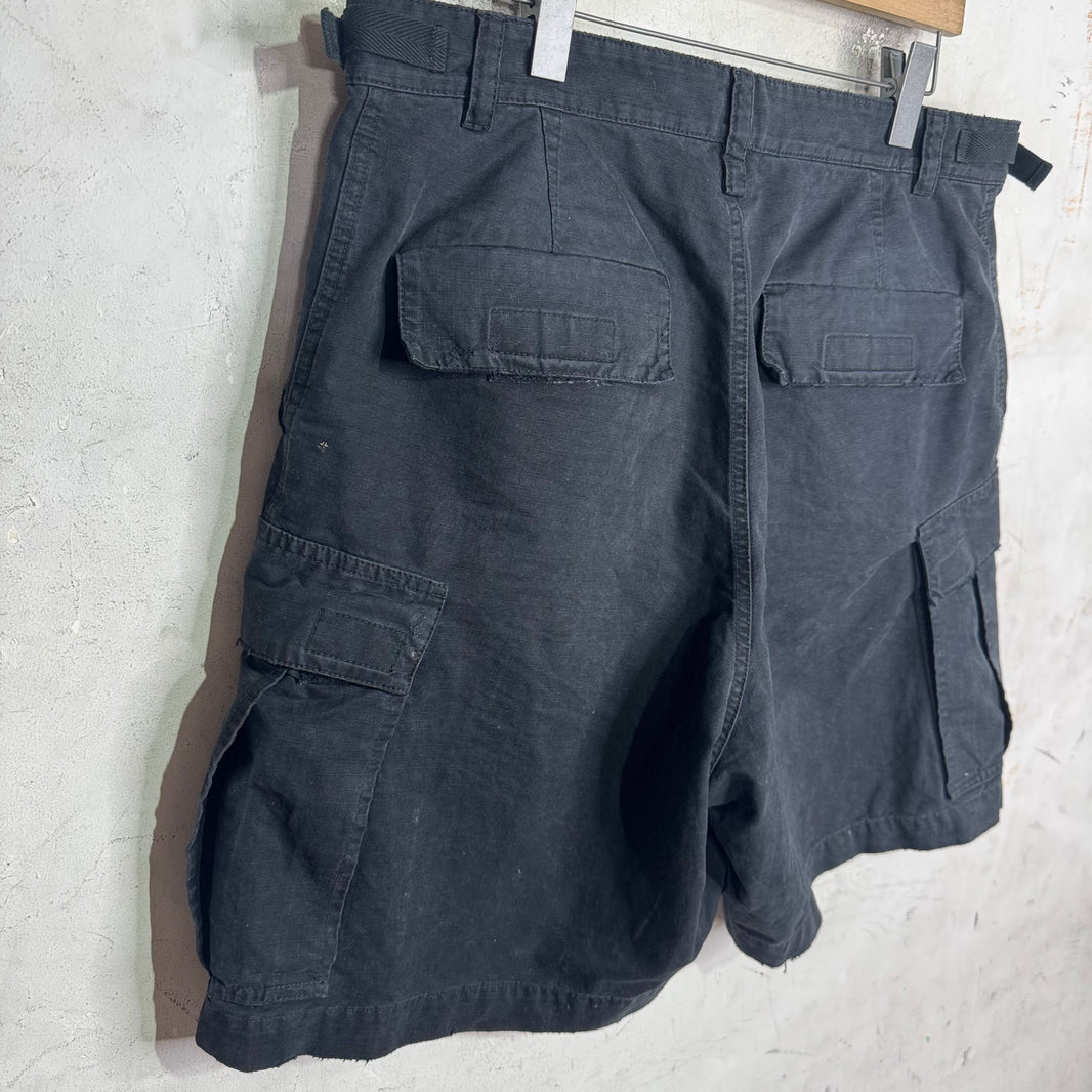 Balenciaga Ripstop Distressed Cargo Shorts