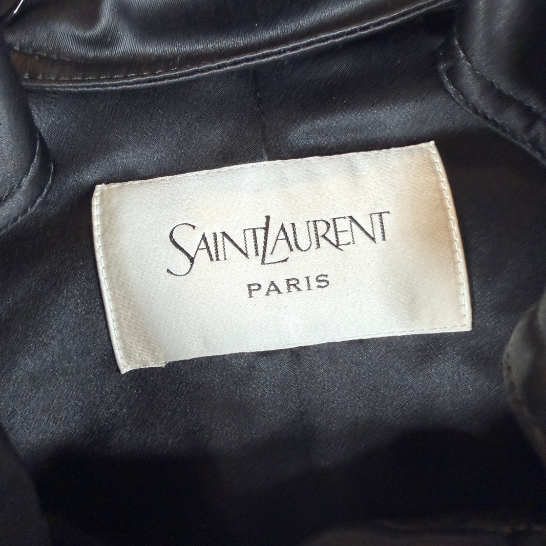 Saint Laurent Hooded Puffer Trench Coat