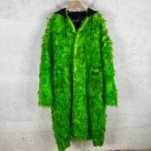 Balenciaga Mohair Hooded Floor Length Jacket